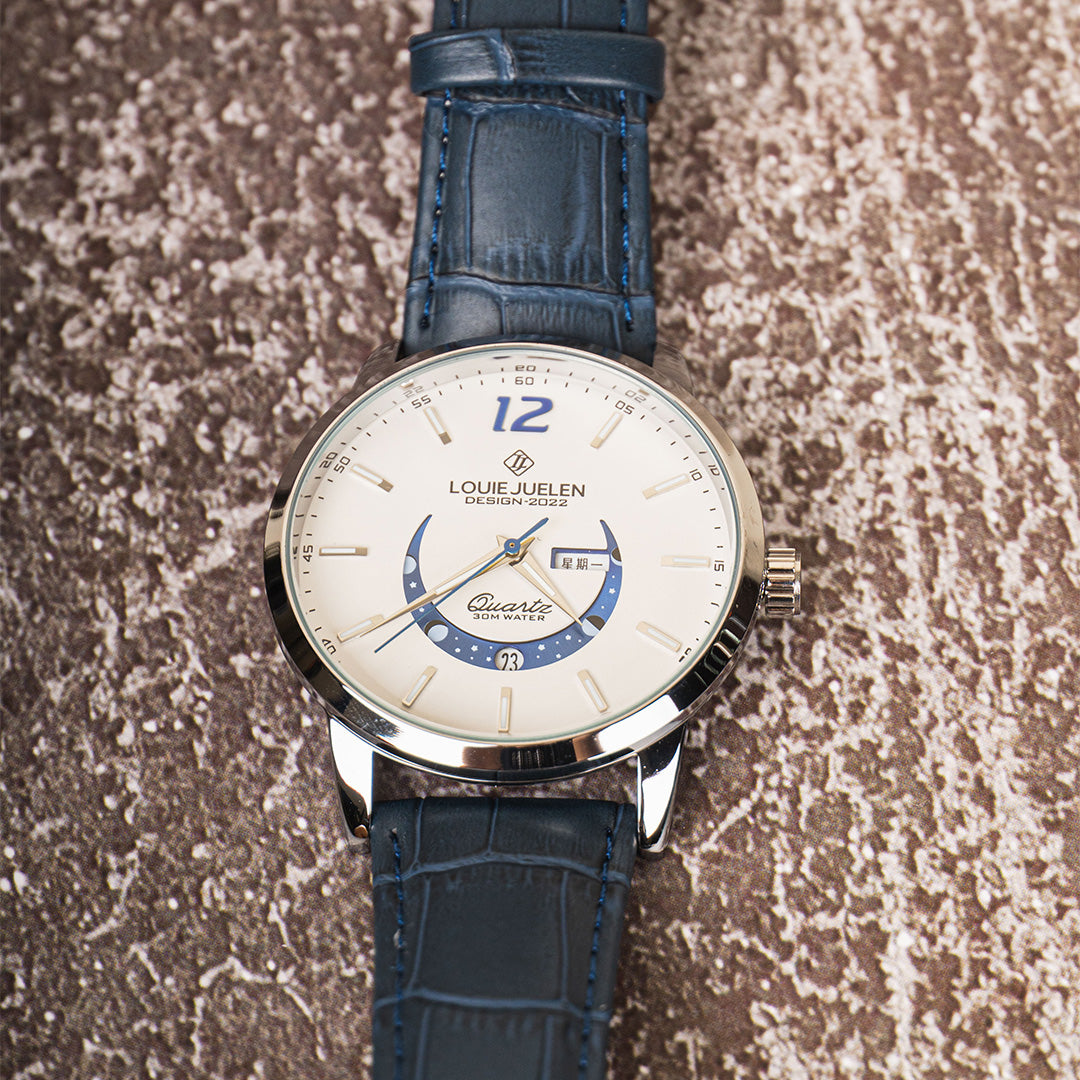 Prentice™ Élégante Montre avec Phase de Lune
