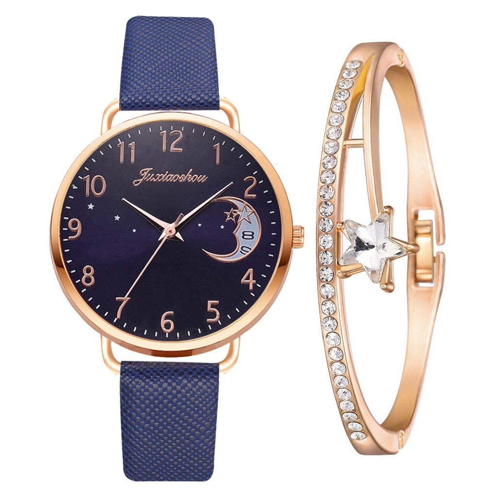 Cerena™ Montre Magique de Lune avec Parure Bracelet