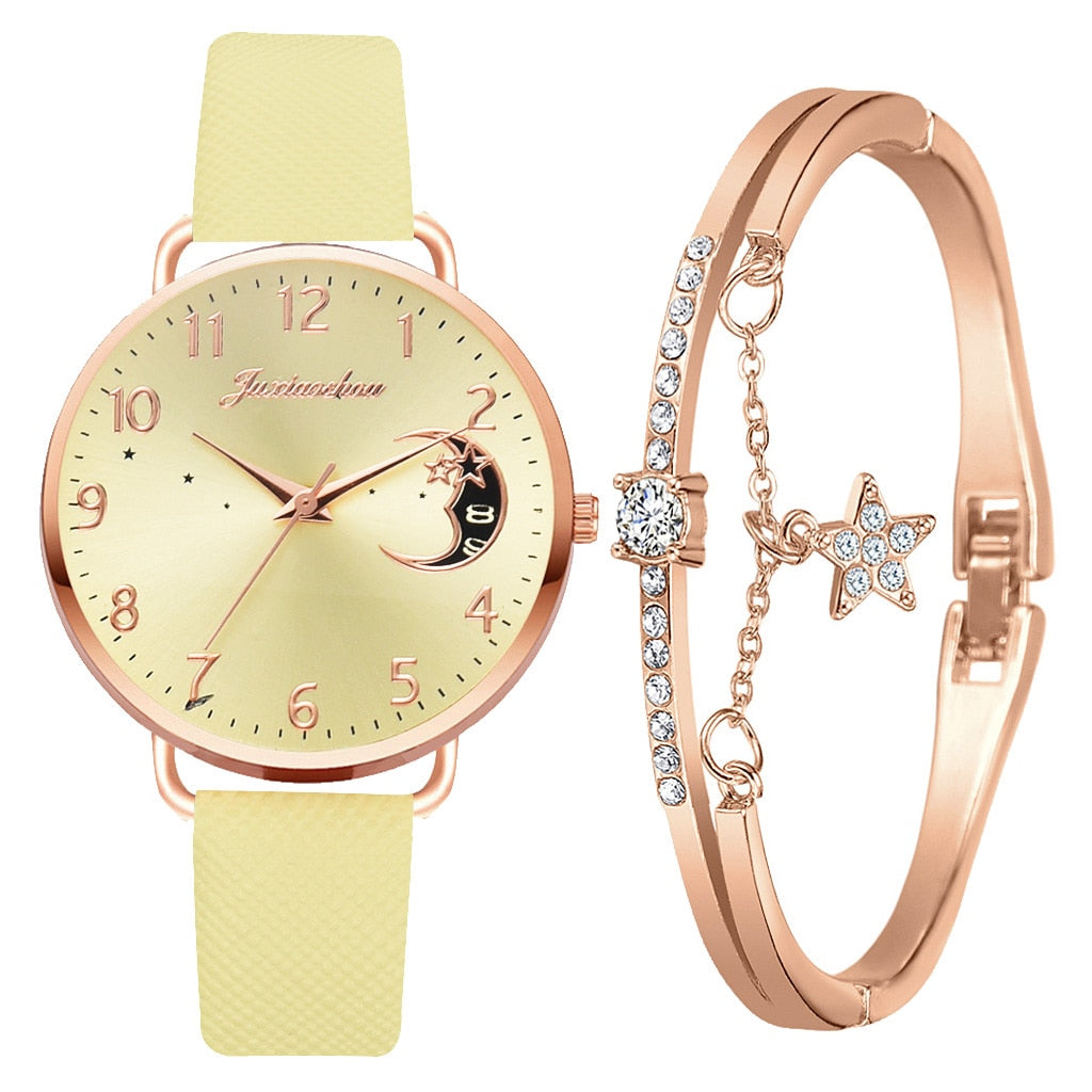 Cerena™ Montre Magique de Lune avec Parure Bracelet