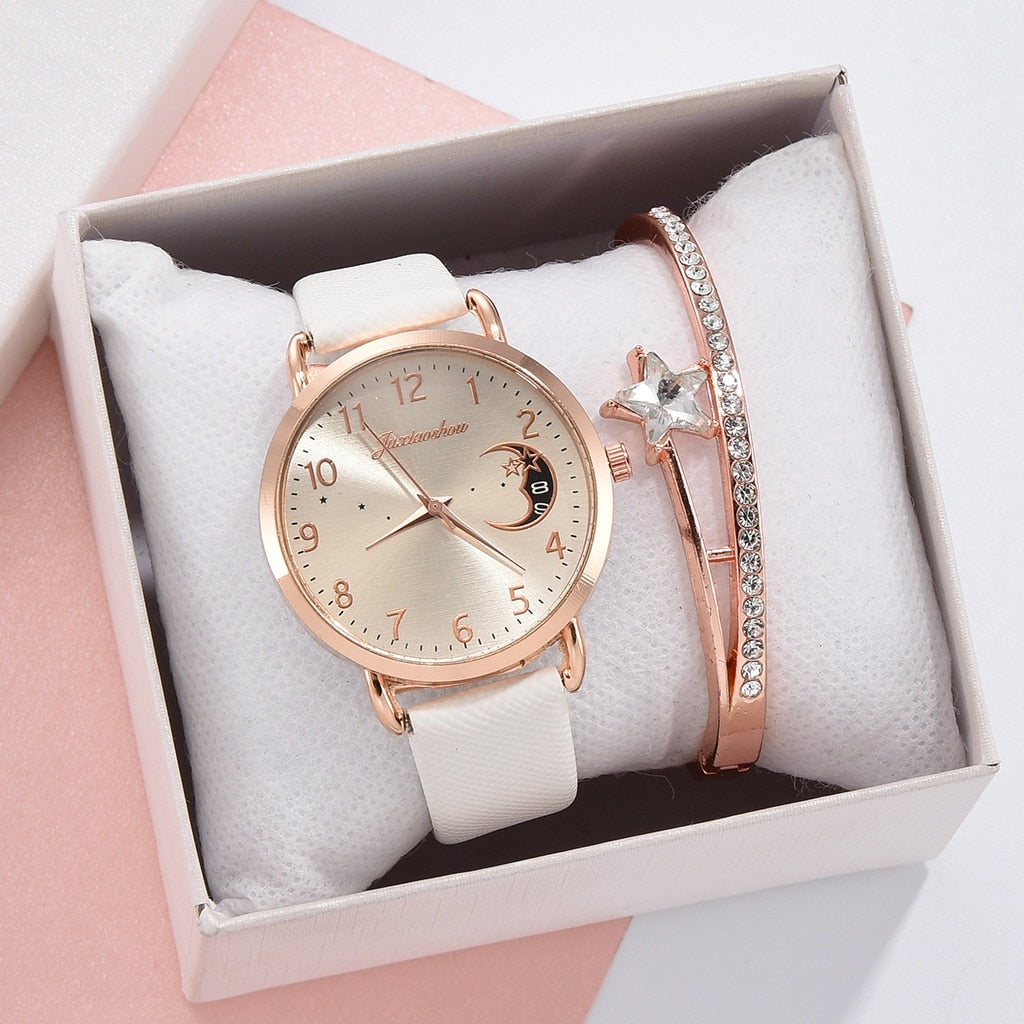 Cerena™ Montre Magique de Lune avec Parure Bracelet