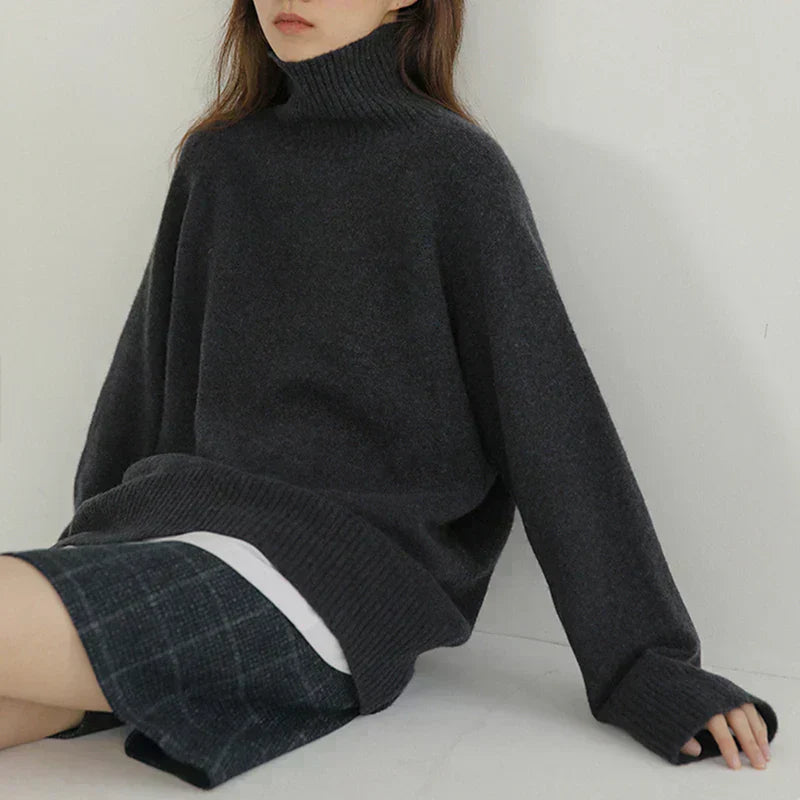 Sara™ Pull Col Roulé Décontracté