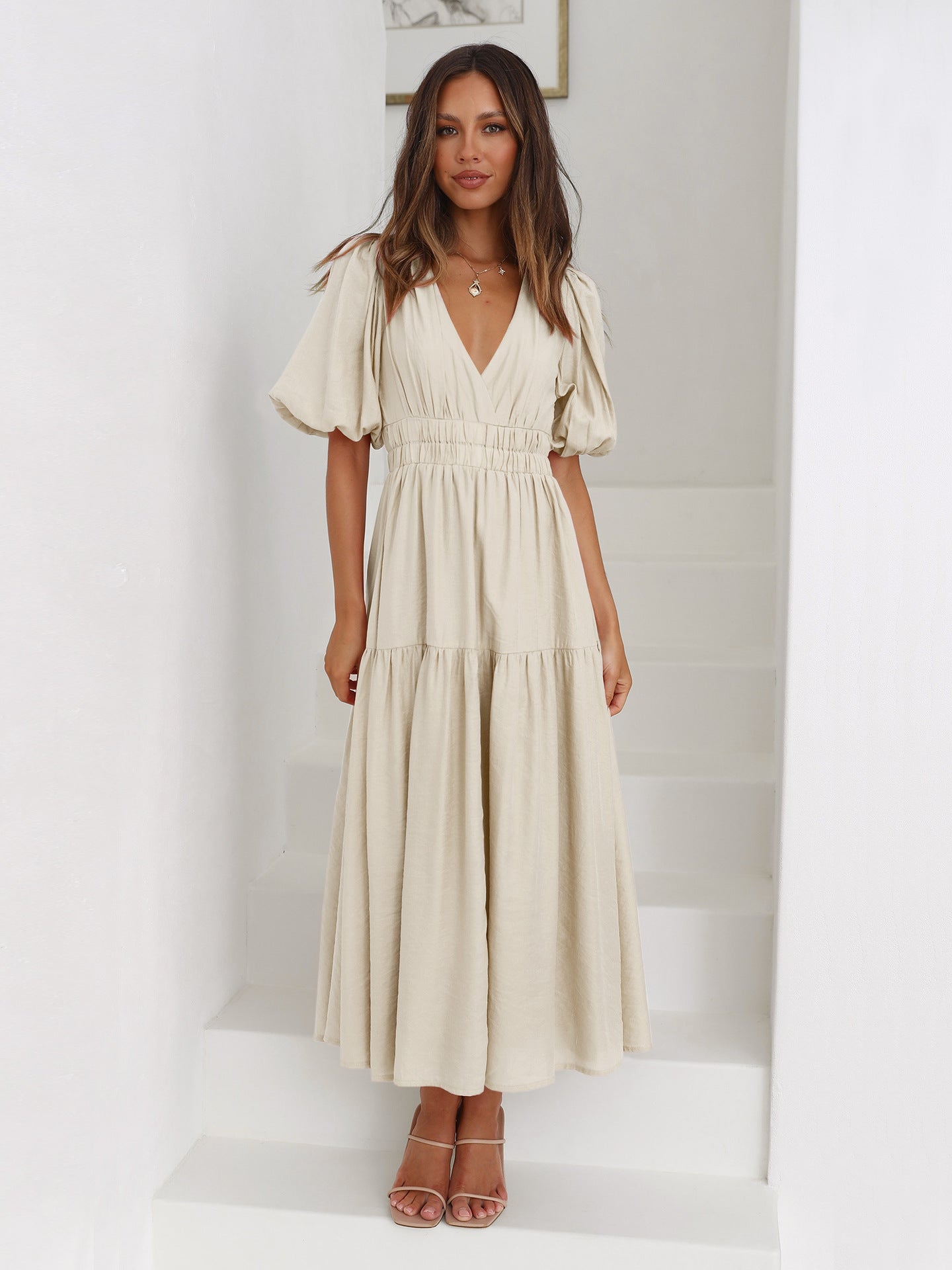 Annalène™ Robe Décolletée Élégante