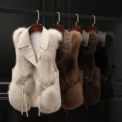 Scarlett™ Gilet en Fausse Fourrure de Luxe pour un Hiver Glamour