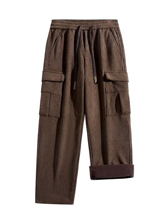 Thibault™ Pantalon Chaud en Velours Côtelé Doublé Polaire