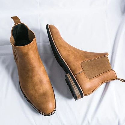 Yannick™ Bottines Chelsea en Cuir