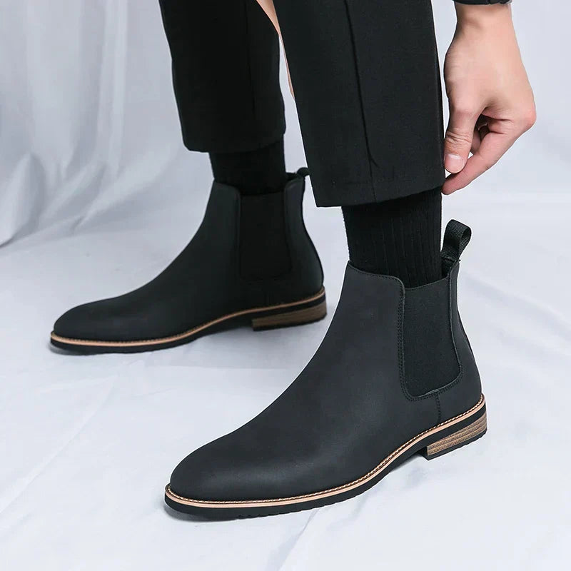 Yannick™ Bottines Chelsea en Cuir