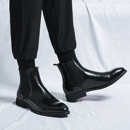 Marceau™ Bottes Chelsea en Cuir Premium
