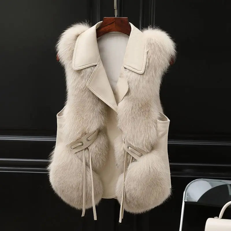 Scarlett™ Gilet en Fausse Fourrure de Luxe pour un Hiver Glamour