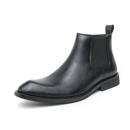 Stéphane™ Bottines Chelsea en Cuir avec Fermeture Éclair