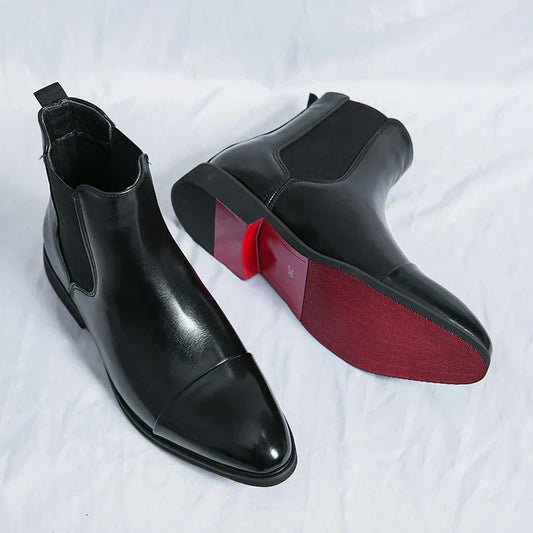 Marceau™ Bottes Chelsea en Cuir Premium