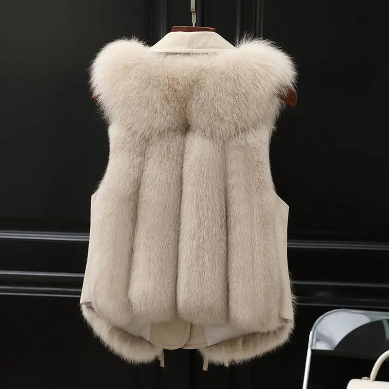 Scarlett™ Gilet en Fausse Fourrure de Luxe pour un Hiver Glamour