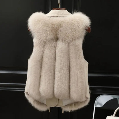 Scarlett™ Gilet en Fausse Fourrure de Luxe pour un Hiver Glamour