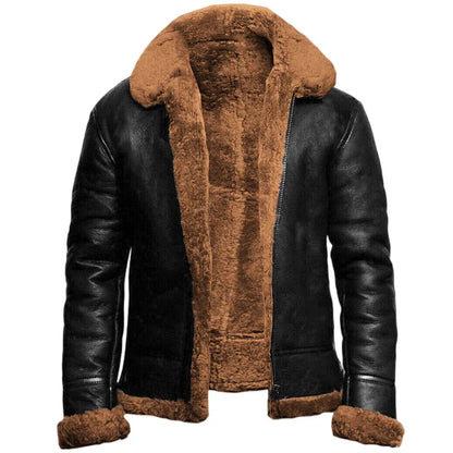 Zacharie™ Veste en Cuir pour Aventures Hivernales
