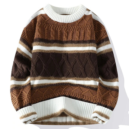 Zoéon™ Pull en Laine Chaude pour Homme