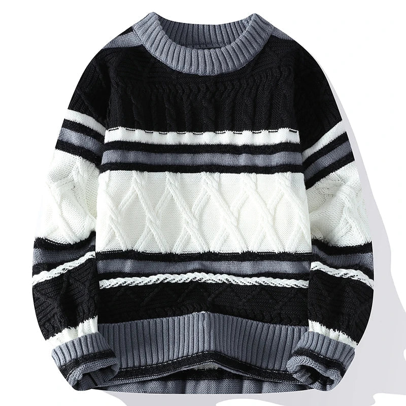 Zoéon™ Pull en Laine Chaude pour Homme