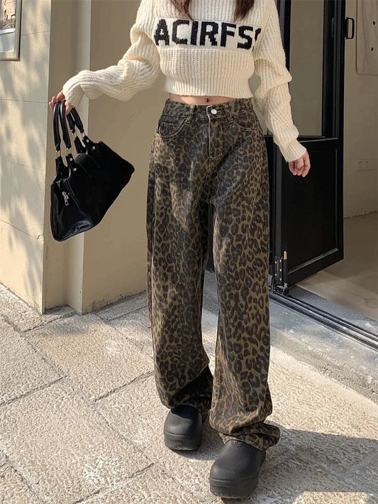 Nelida™ Pantalon Léopard