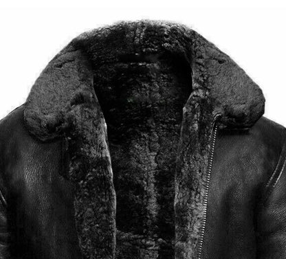 Zacharie™ Veste en Cuir pour Aventures Hivernales