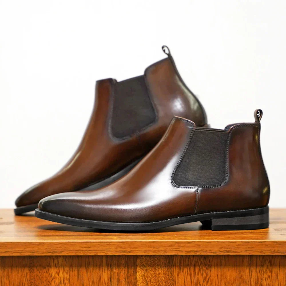 Gaëtan™ Bottines Chelsea en Cuir
