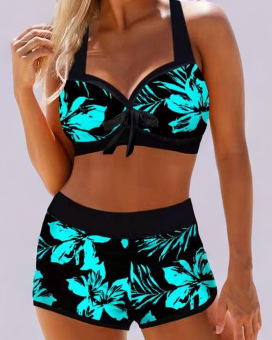Manon™ Maillot Taille Haute à Imprimé Fleuri