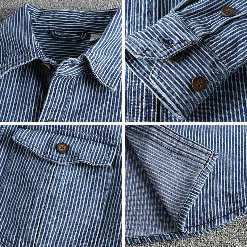 Wilfried™ Chemise en Jean Cargo