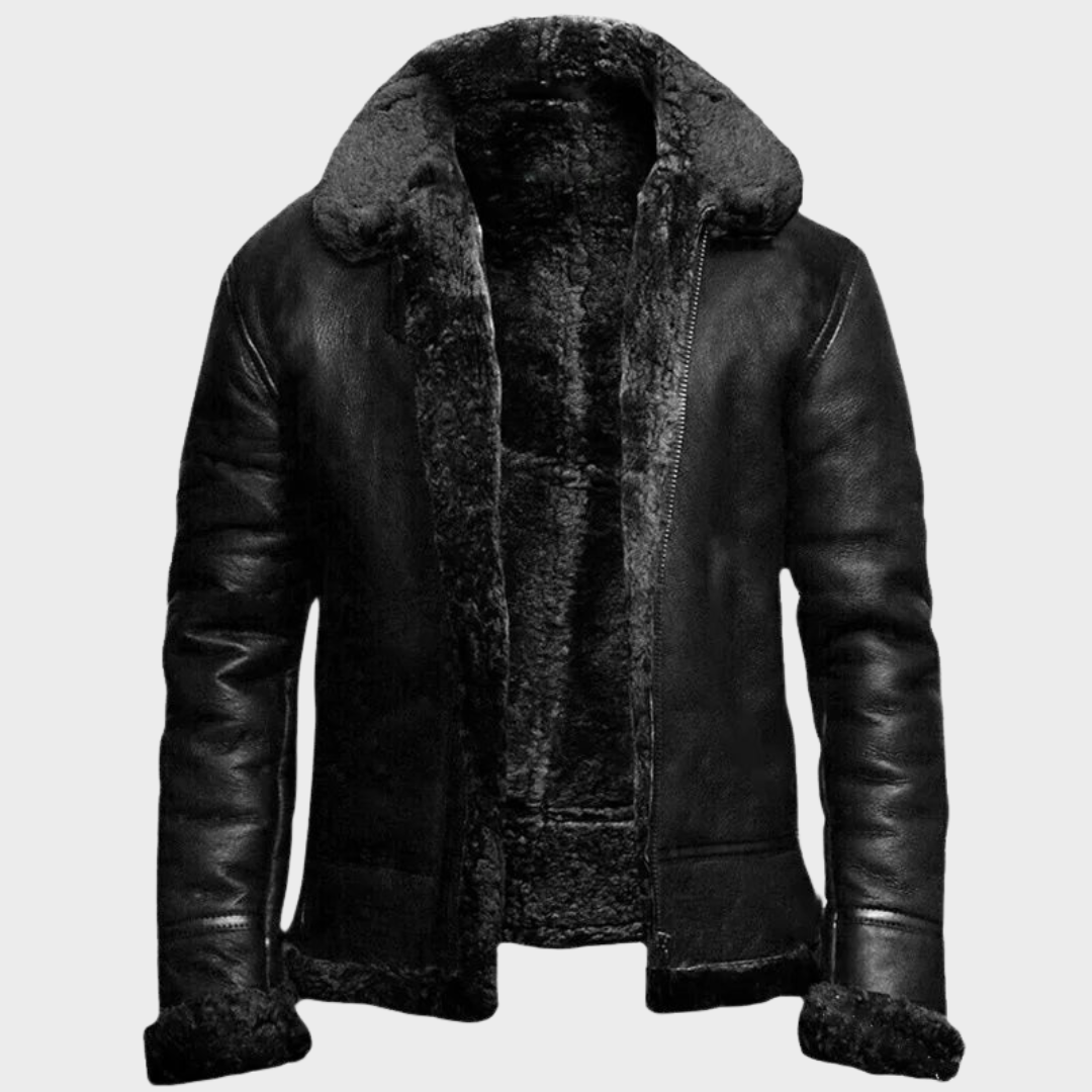 Zacharie™ Veste en Cuir pour Aventures Hivernales