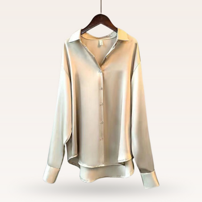 Ondine™ Chemisier Élégant en Satin