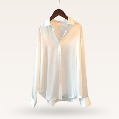 Ondine™ Chemisier Élégant en Satin