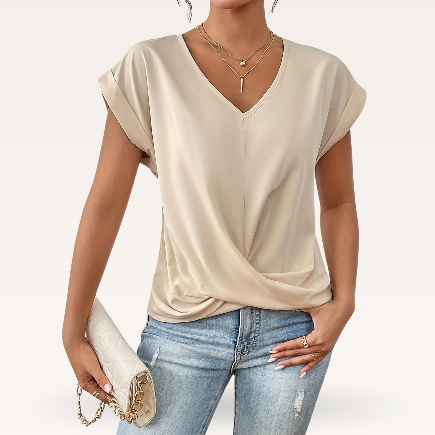 Naïs™ T-shirt Chic à Col en V