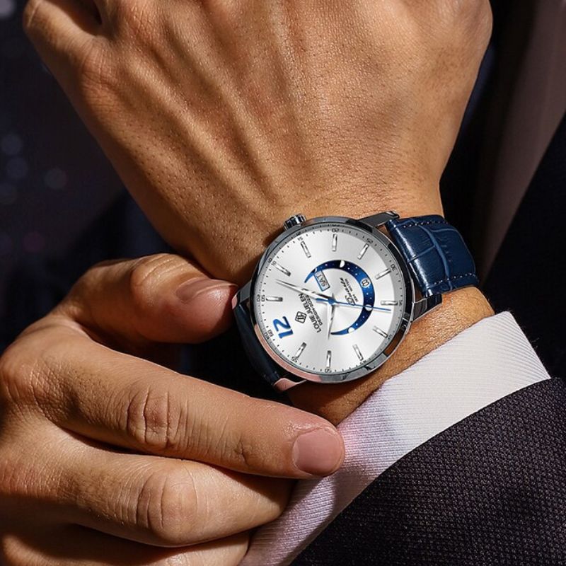 Prentice™ Élégante Montre avec Phase de Lune