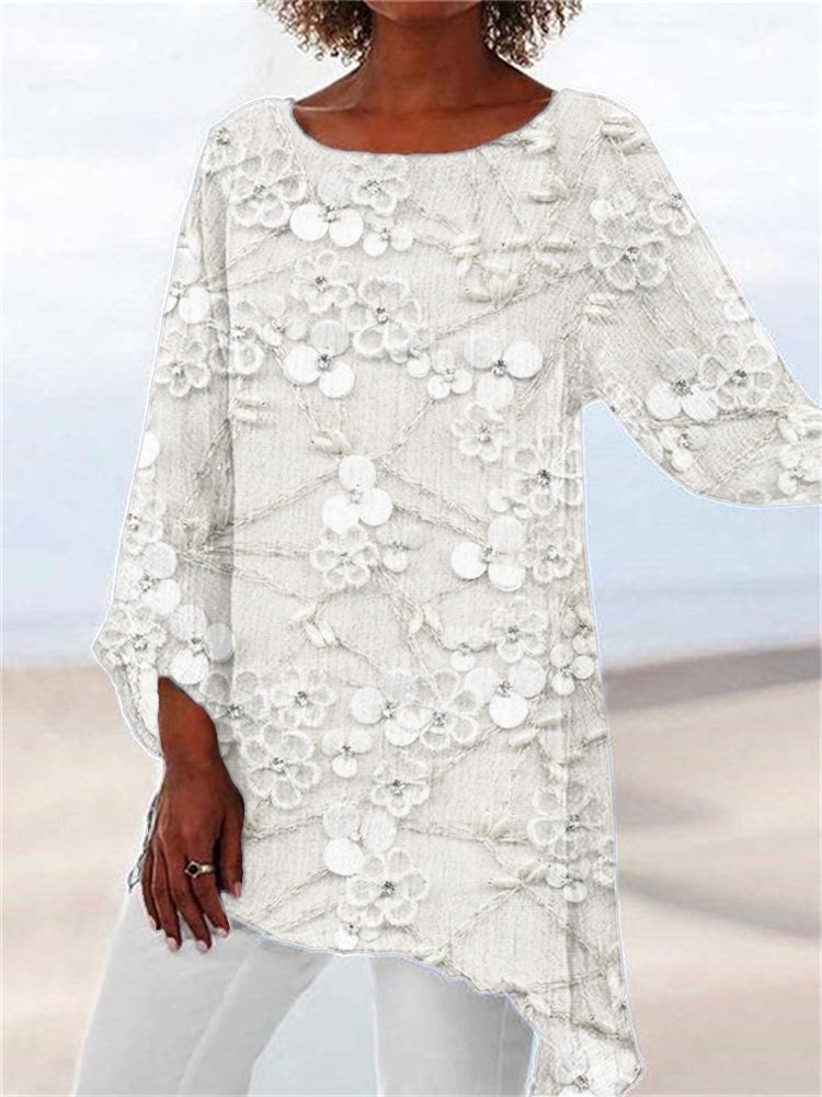 Aya™ Top à Imprimé Floral Cristallisé