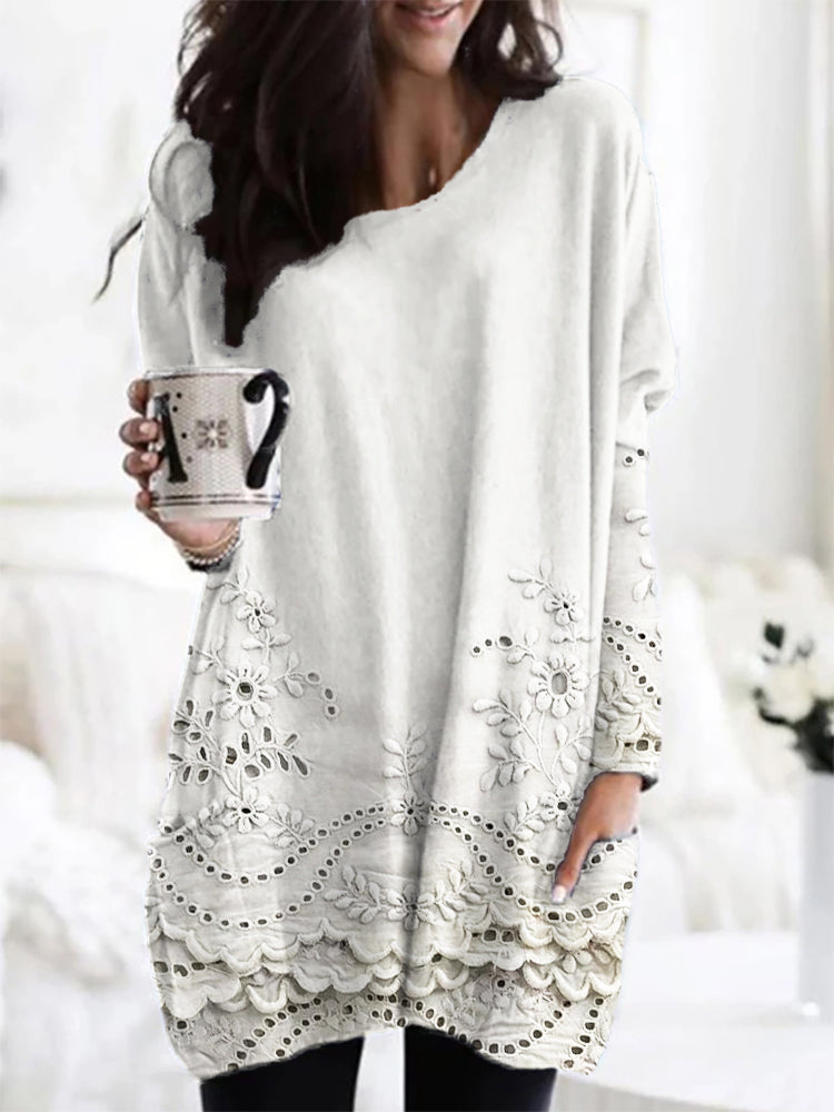 Oriane™ Pull Confortable Imprimé