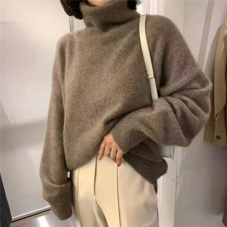 Sara™ Pull Col Roulé Décontracté