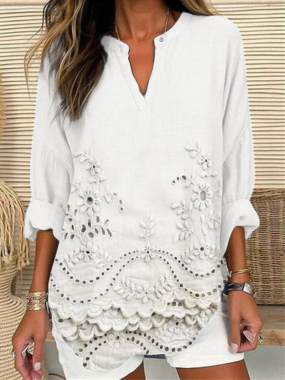 Paulette™ Élégante Top Imprimée