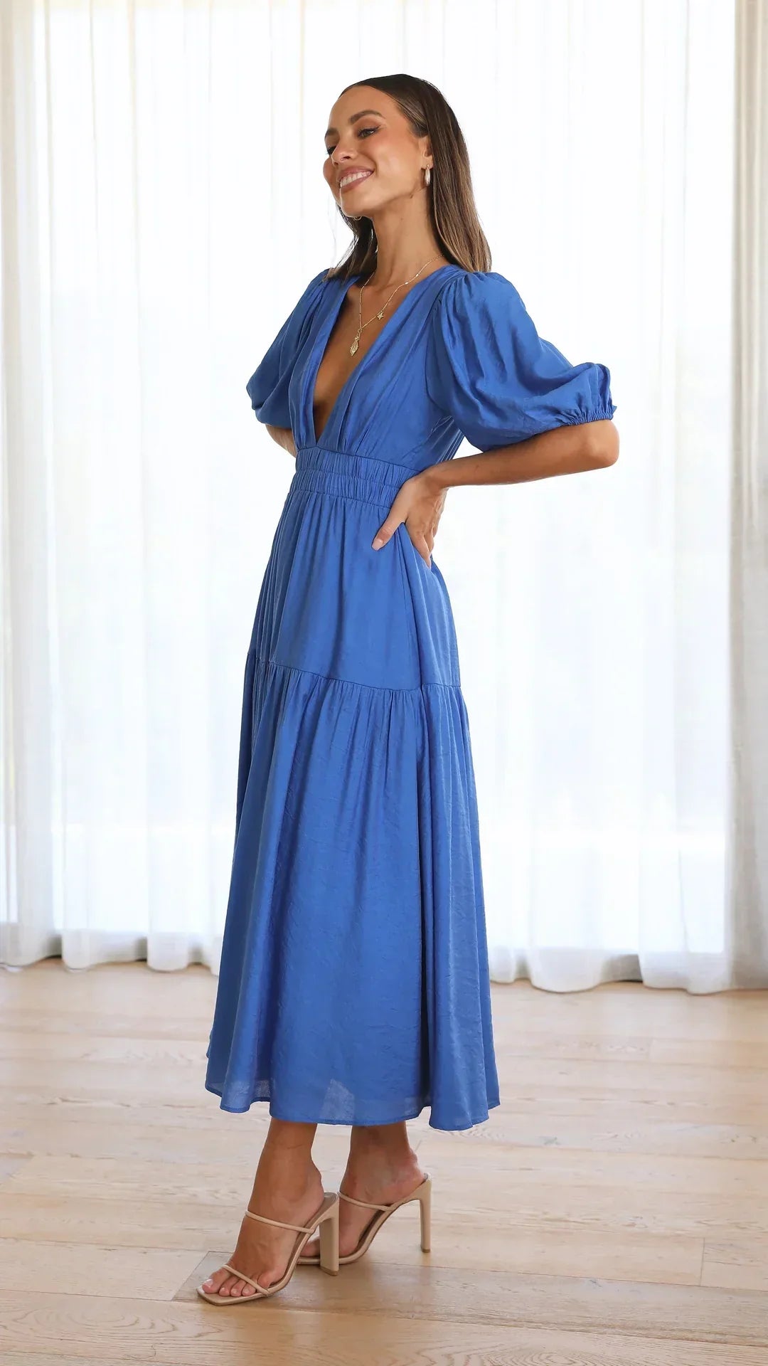 Annalène™ Robe Décolletée Élégante