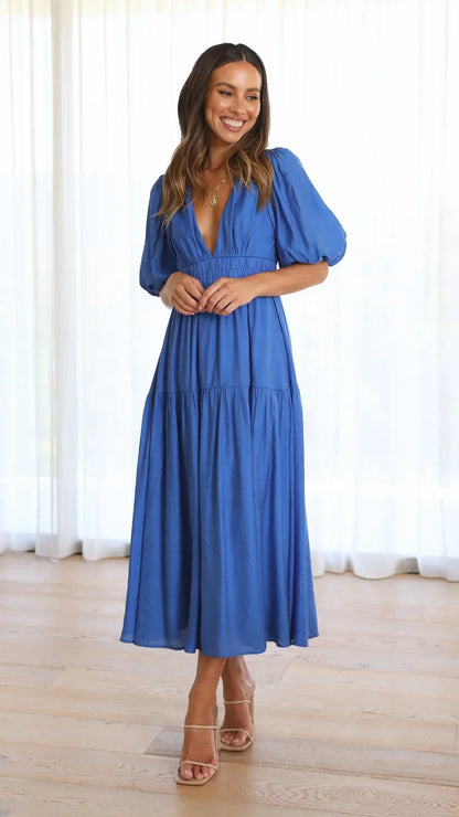 Annalène™ Robe Décolletée Élégante