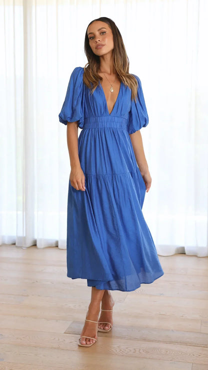 Annalène™ Robe Décolletée Élégante