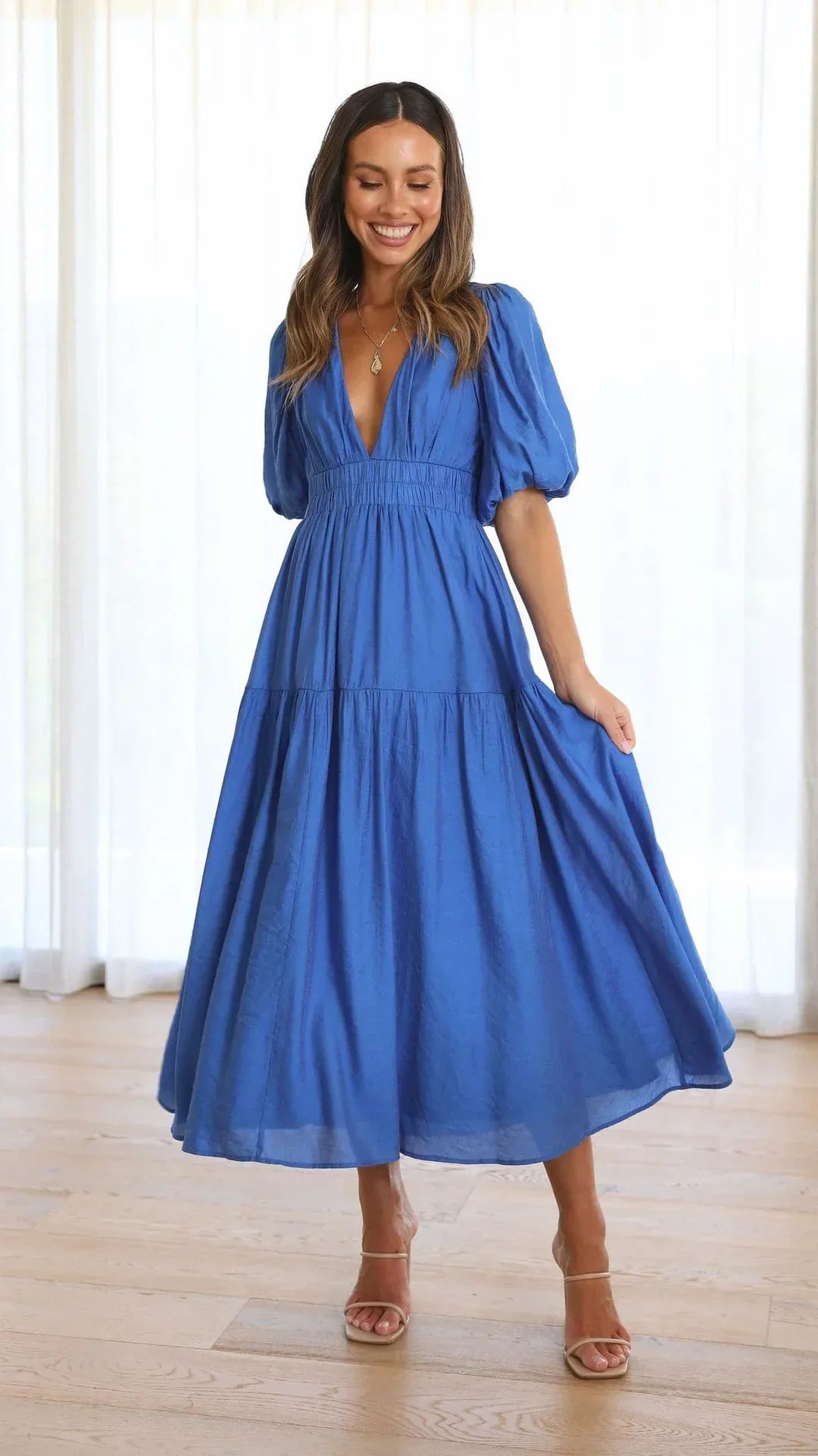 Annalène™ Robe Décolletée Élégante