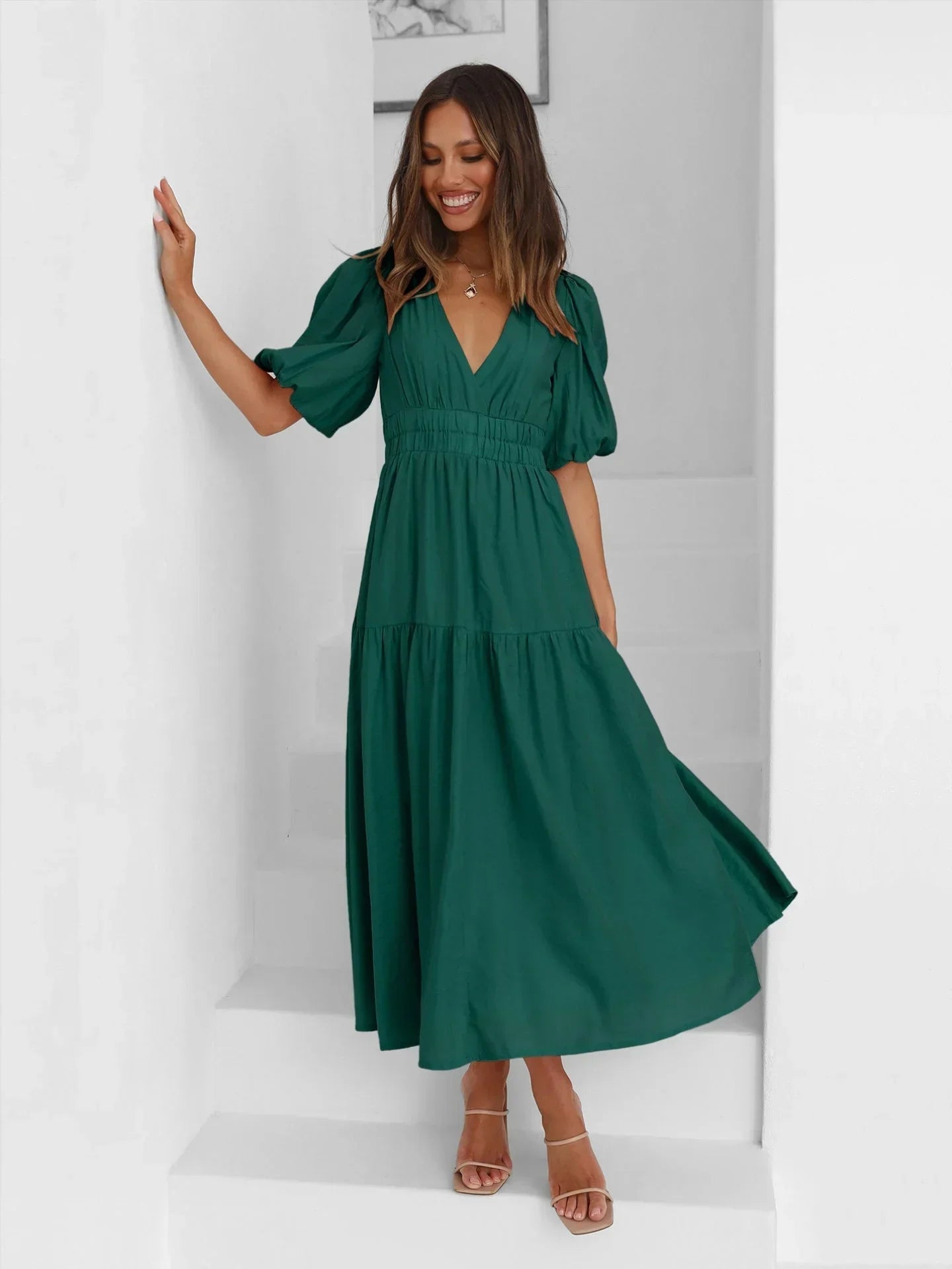 Annalène™ Robe Décolletée Élégante