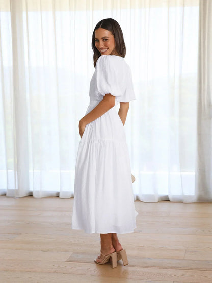 Annalène™ Robe Décolletée Élégante