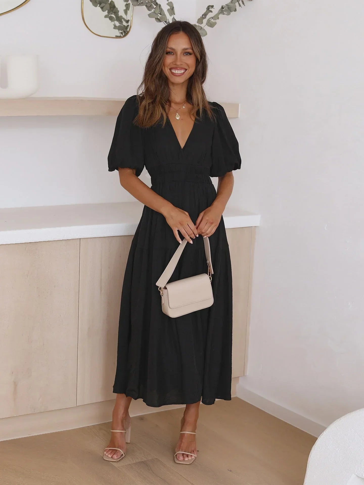 Annalène™ Robe Décolletée Élégante