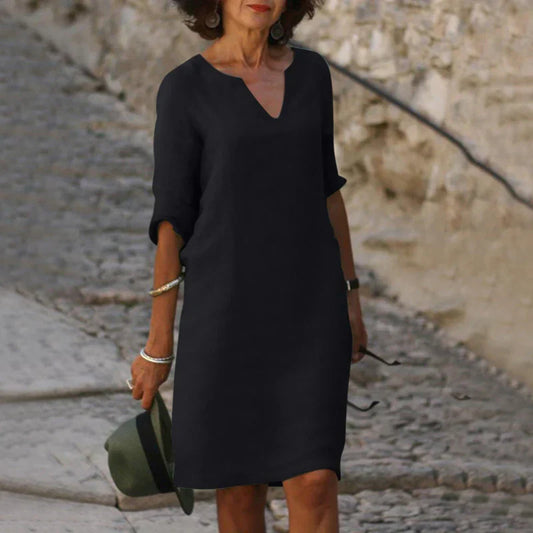 Helene™ Robe Col en V