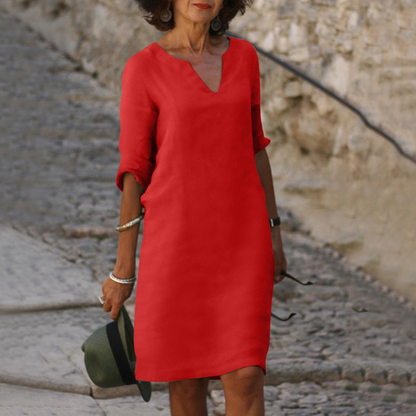 Helene™ Robe Col en V