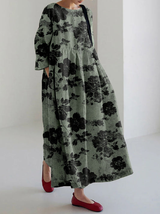 Yseult™ Robe à Imprimé Botanique