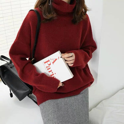 Sara™ Pull Col Roulé Décontracté