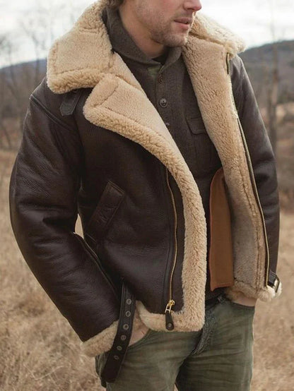Anthelme™ Ikonique Veste en Cuir avec Chaleur et Style