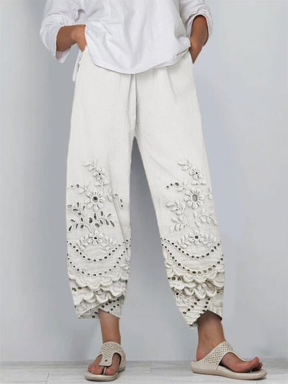 Eléa™ Pantalon en Dentelle Imprimée