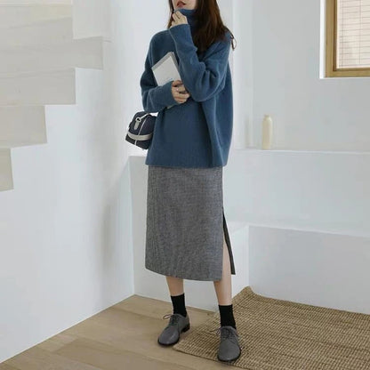 Sara™ Pull Col Roulé Décontracté