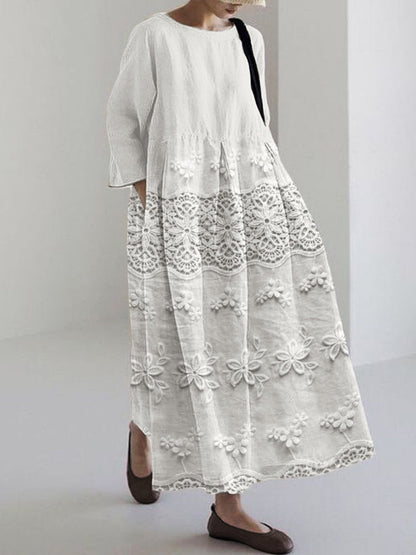 Agnès™ Robe à Imprimé Dentelle
