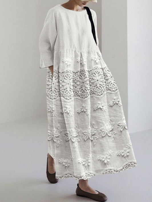 Agnès™ Robe à Imprimé Dentelle