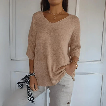 Sybille™ Chemisier Chic à Col en V